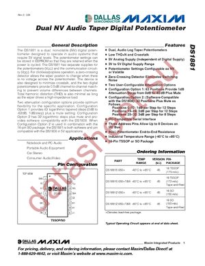 DS1881Z-050+T&R datasheet  